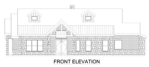F8062-A Modern Farmhouse, 3 Bedrooms, 2.5 Bathrooms | Glen Rose Front Elevation
