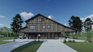 Three-Level Barndominium with Dual Master Suites and Loft Living
