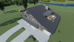 Three-Level Barndominium with Dual Master Suites and Loft Living