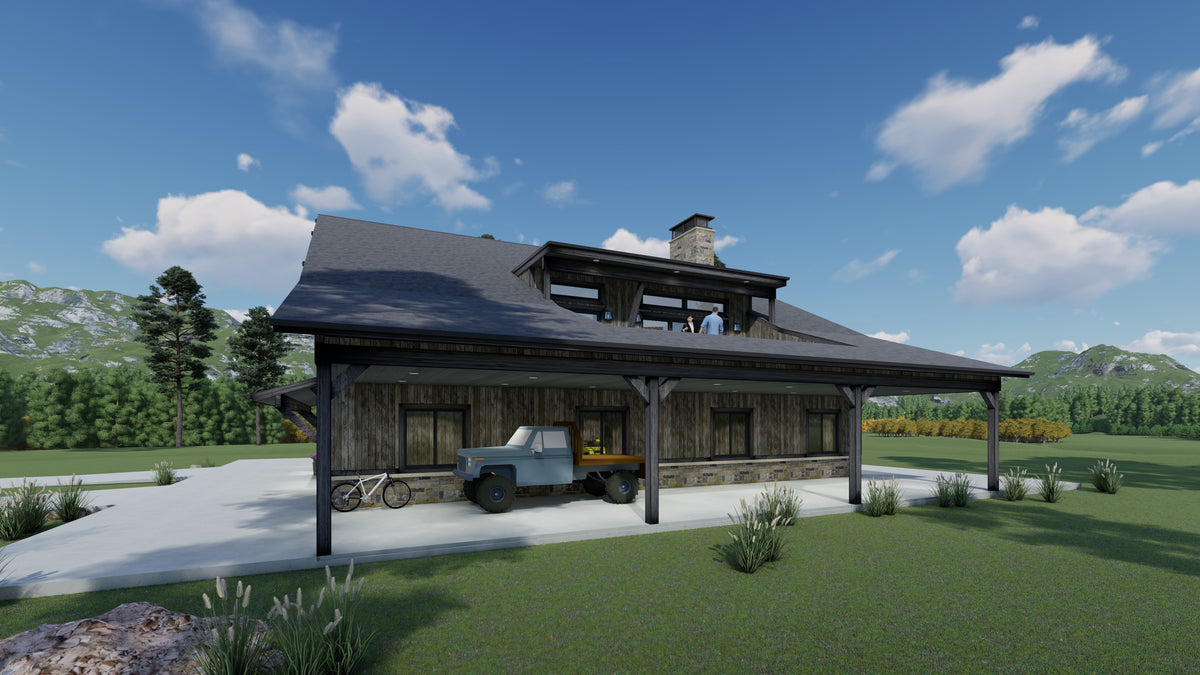 Three-Level Barndominium with Dual Master Suites and Loft Living