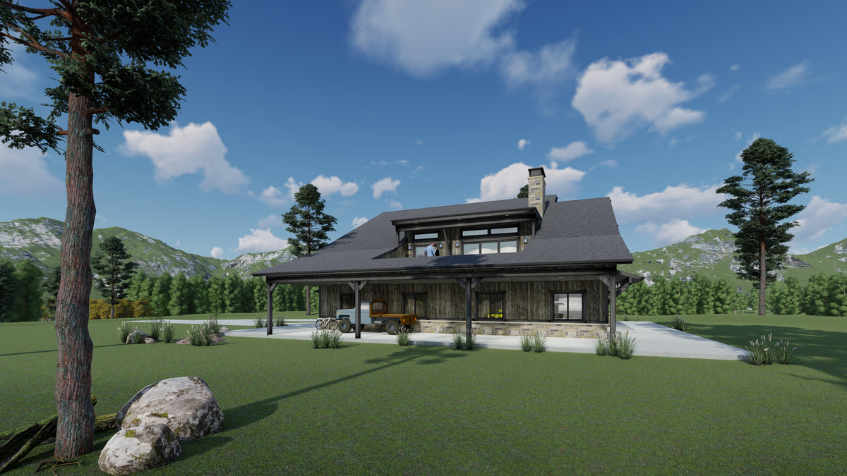 Three-Level Barndominium with Dual Master Suites and Loft Living