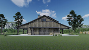 Three-Level Barndominium with Dual Master Suites and Loft Living