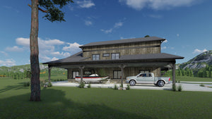 Three-Level Barndominium with Dual Master Suites and Loft Living