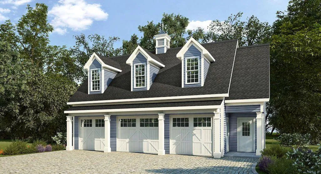 Coopersburg Garage Plan - Archival Designs House Plans