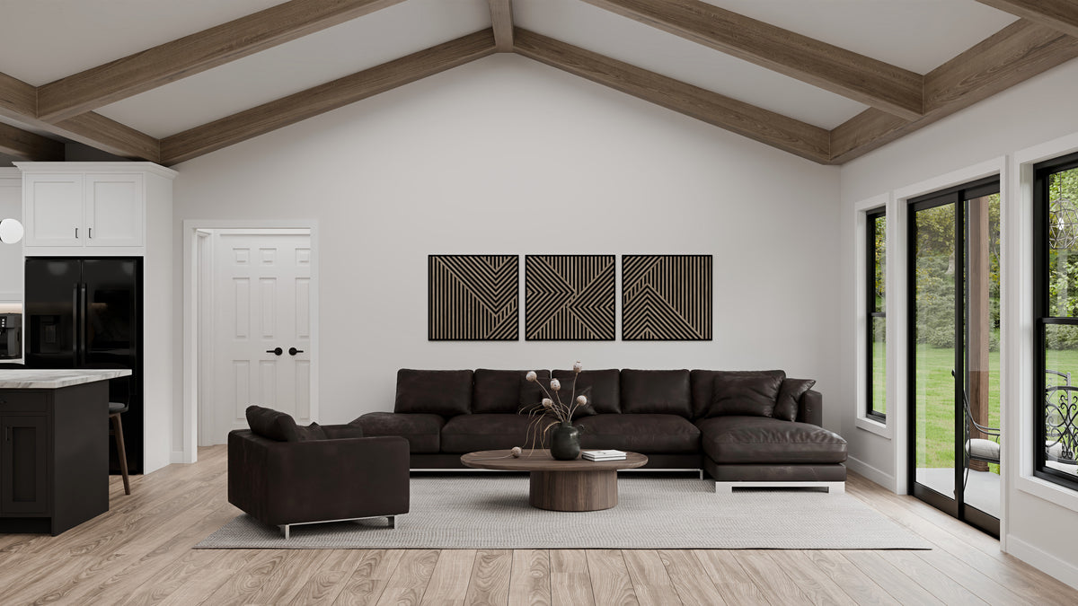 AJ7727-A Modern Farmhouse Great Room, 3 Bedrooms, 2 Bathrooms | Plan 1064 