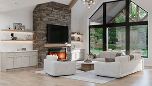 AJ8093-A Modern Farmhouse Great Room, 3 Bedrooms, 2.5 Bathrooms | VD1069 House Plan 