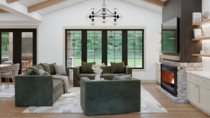 AJ7855-A Modern Farmhouse Great Room, 2 to 3 Bedrooms, 2.5 Bathrooms | Plan VD1066