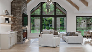 AJ8093-A Modern Farmhouse Great Room, 3 Bedrooms, 2.5 Bathrooms | VD1069 House Plan 