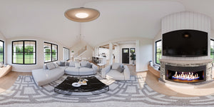 AJ7856-A Craftsman House Great Room Panorama, 3 to 4 Bedrooms, 2.5 Bathrooms | Plan VD1067