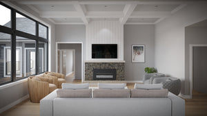 AJ7696-A Country House Great Room, 3 to 5 Bedrooms, 2.5 to 3.5 Bathrooms | Plan 1039