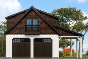 Versatile 2-Car Garage with Loft and Bonus Storage Space