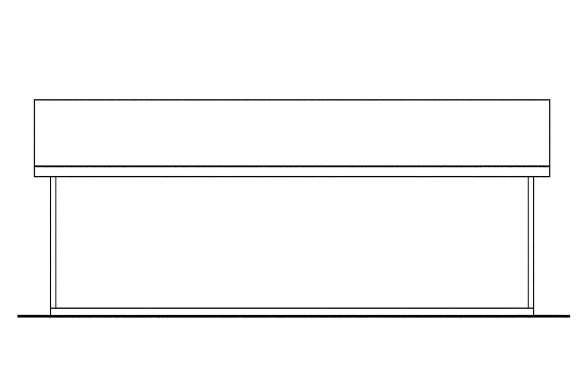AM7201-A Garage House Rear Elevation