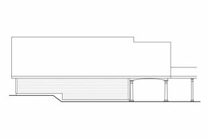 AM7796-A Country Garage Rear Elevation| 20-074 Garage with Attic 