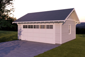 AM8288-A Cottage House, 3 Bedrooms, 2.5 Bathrooms | Dickinson House Plan Exterior-5