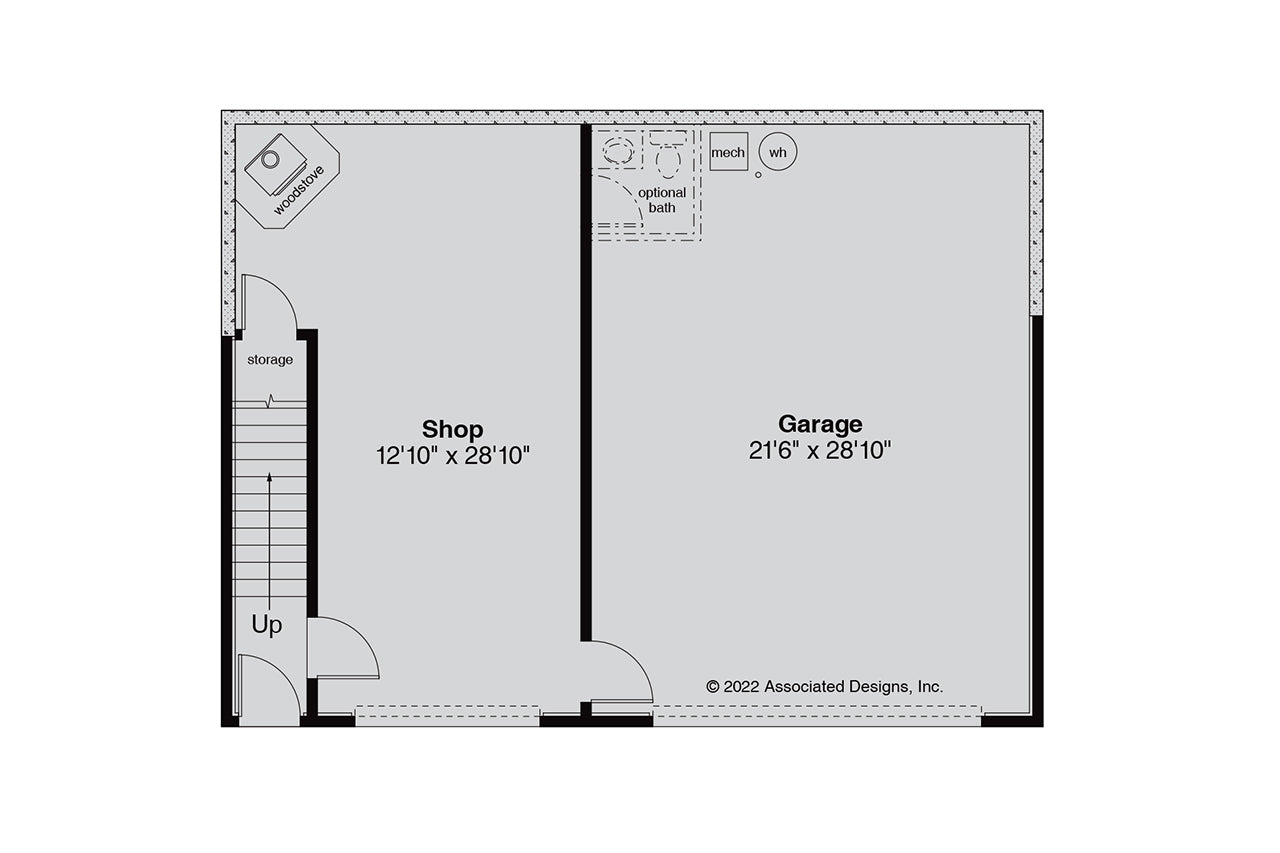 AM7218-A Garage with Living