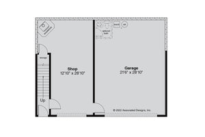 AM7218-A Garage with Living Floor Plan