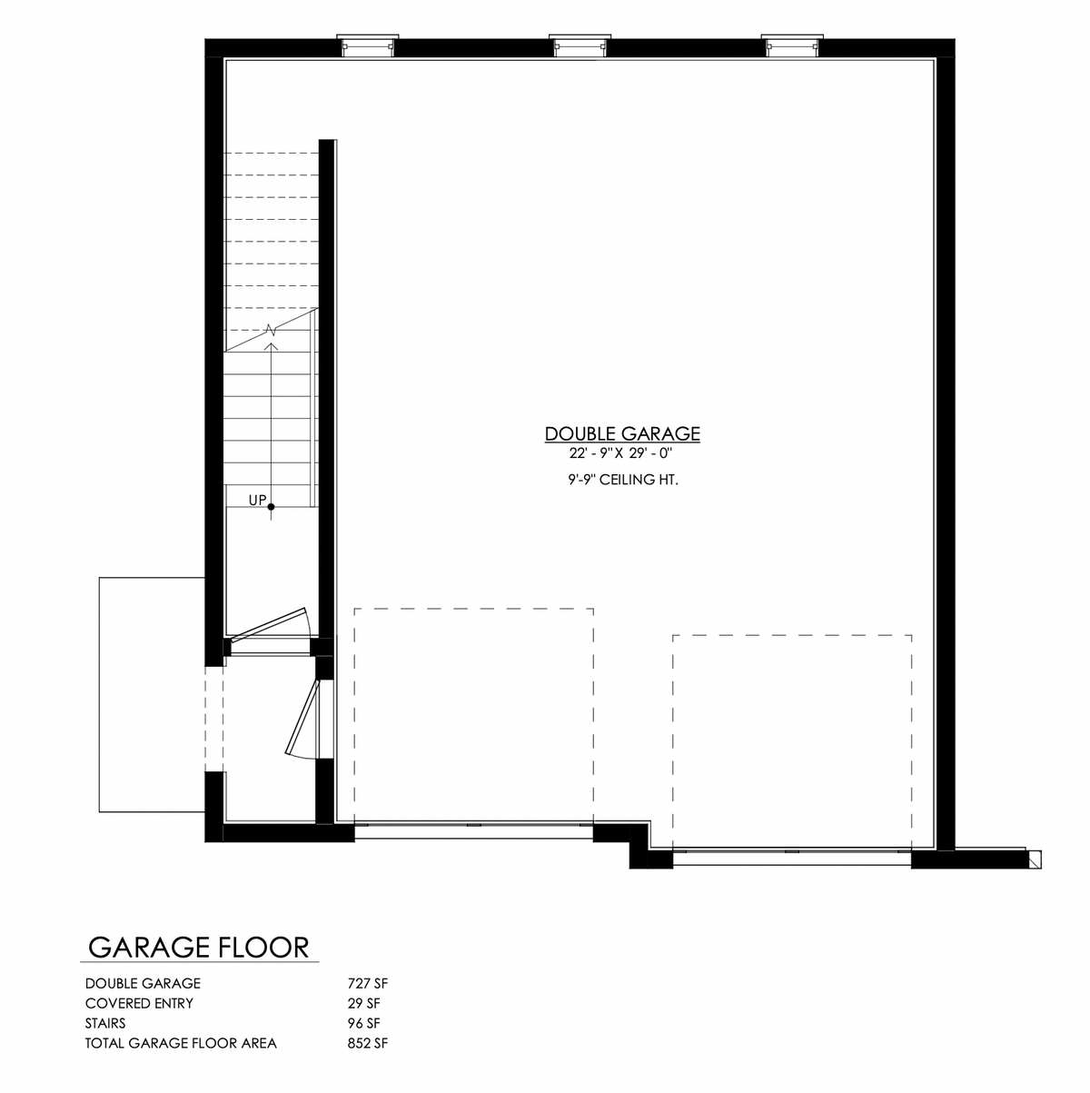 Glen Valley Detached Garage Floor Plan