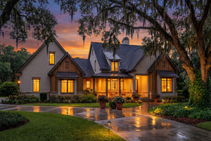 B7779-A Ranch House, 4 Bedrooms, 3.5 Bathrooms | Aurelius House Plan Exterior-5