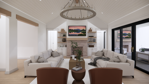 C8154-A Modern Farmhouse House Great Room, 4 Bedrooms, 4.5 Bathrooms | Amaryllis 2 House Plan 