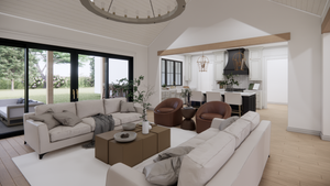 C8154-A Modern Farmhouse House Great Room, 4 Bedrooms, 4.5 Bathrooms | Amaryllis 2 House Plan 