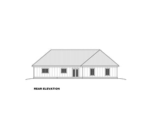 Elegant 3-Bedroom Ranch Plan with Home Office and Deck