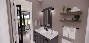D7368-A Pinecrest House Office/Guest Room Bath