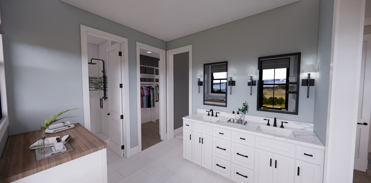 D7368-A Pinecrest House Master Bathroom