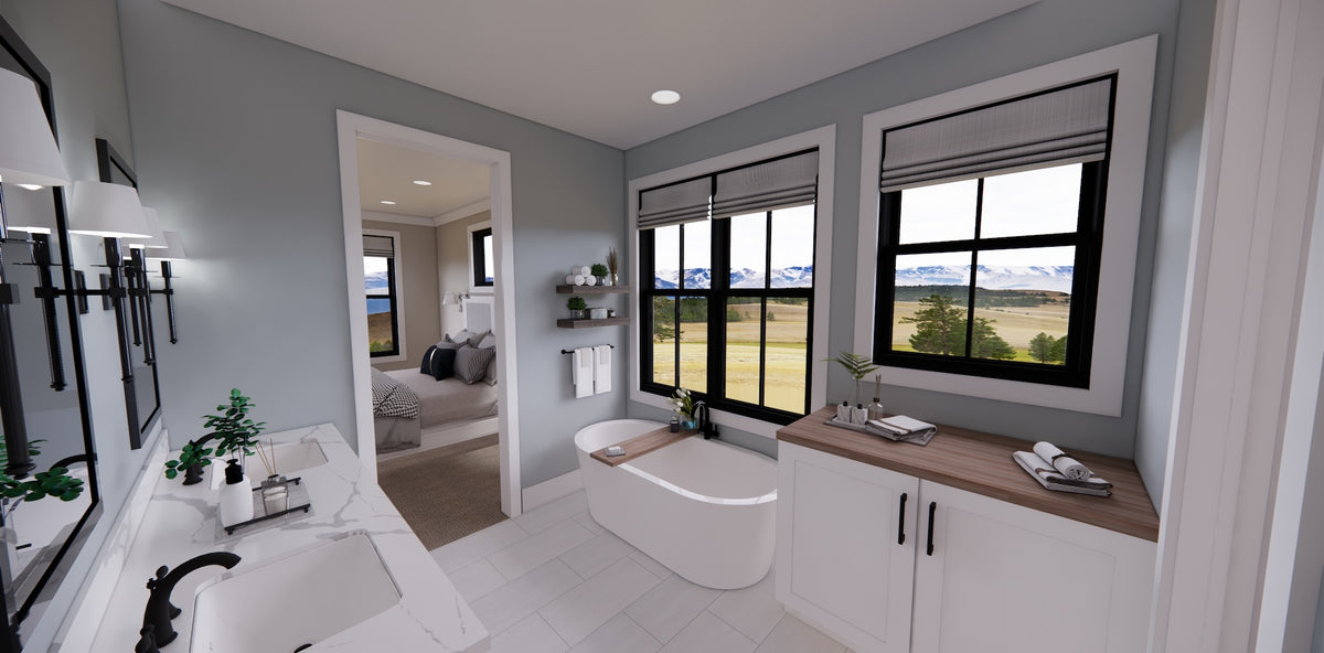 D7368-A Pinecrest House Master Bathroom