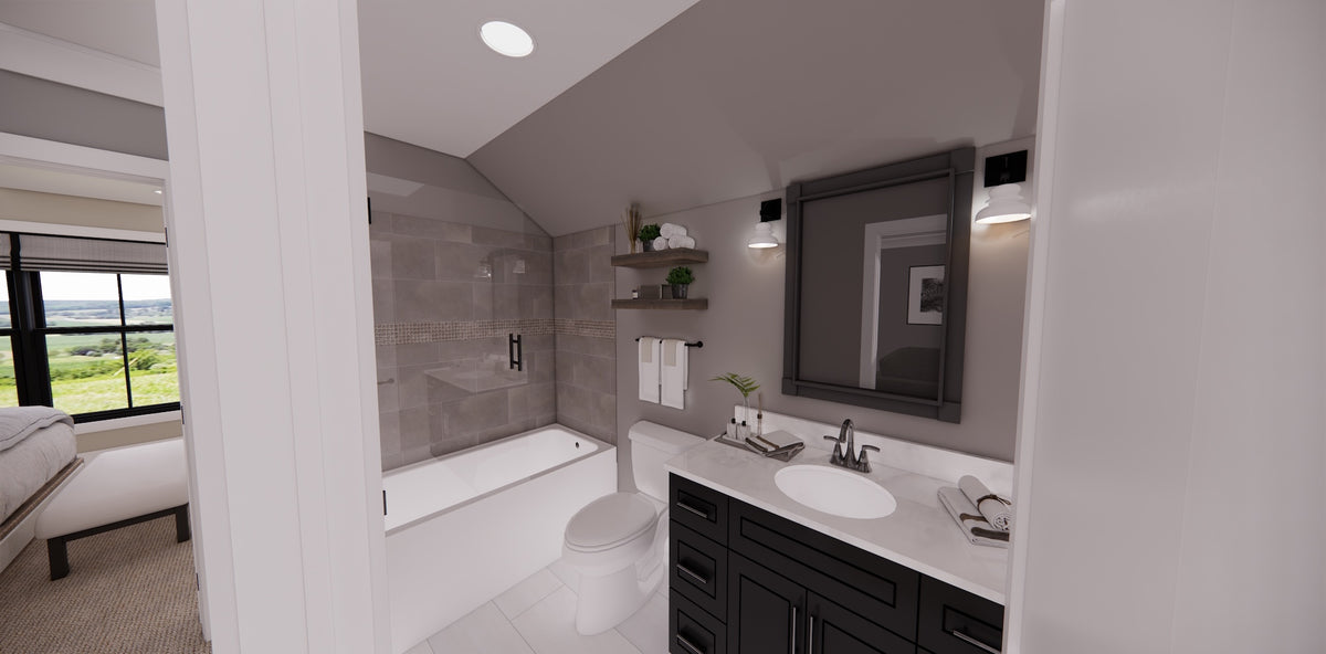 D7368-A Pinecrest House Second Floor Bathroom