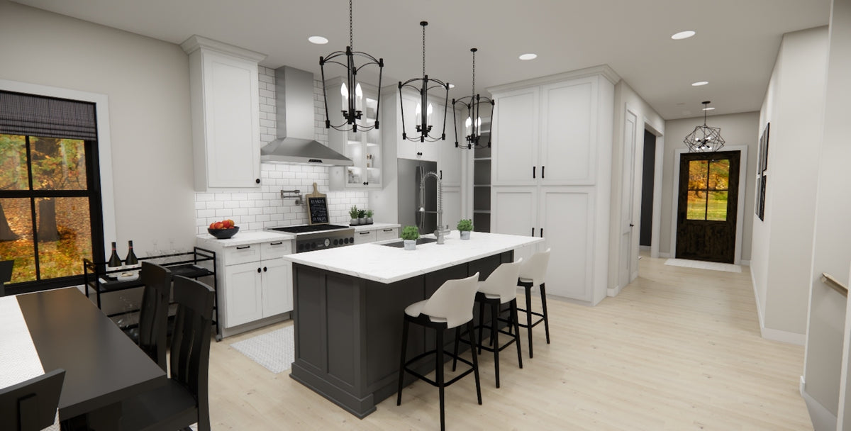 D7364-A Hagwood House Eating Bar and Kitchen