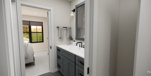 D7364-A Hagwood House Jack and Jill Bathroom Second Floor