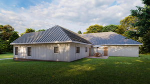 Elegant 3-Bedroom Ranch Plan with Home Office and Deck