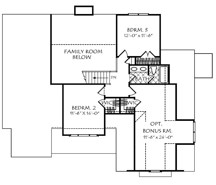 Huntington Ridge (C) House Plan - Archival Designs House Plans, floor plan