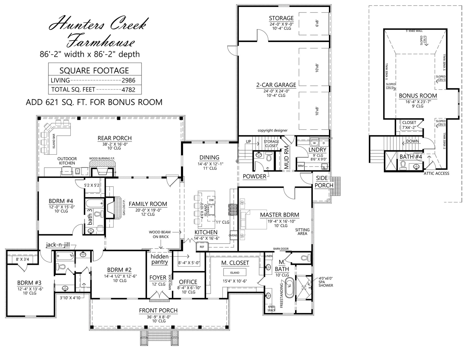 Hunters Creek House Plan - Archival Designs House Plans