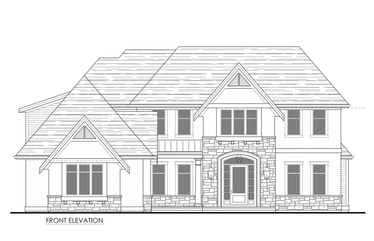 Beautiful European Style Family Home Plan: 4,328 sq ft with 4 Bedrooms