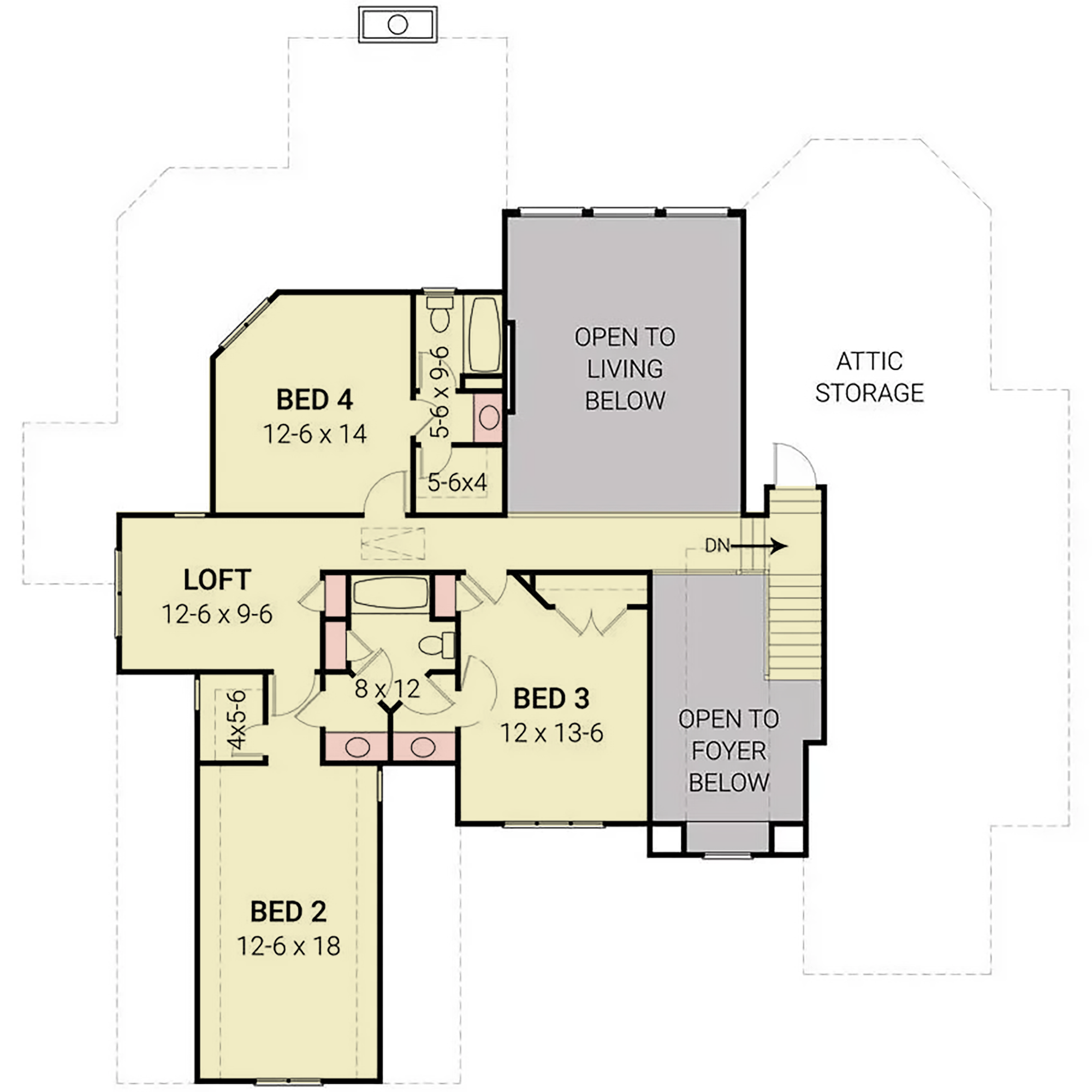 Haddington II House Plans - Archival Designs House Plans, floor plan