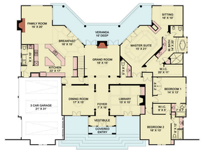 A213-A Haisten House Plan Floor Plan