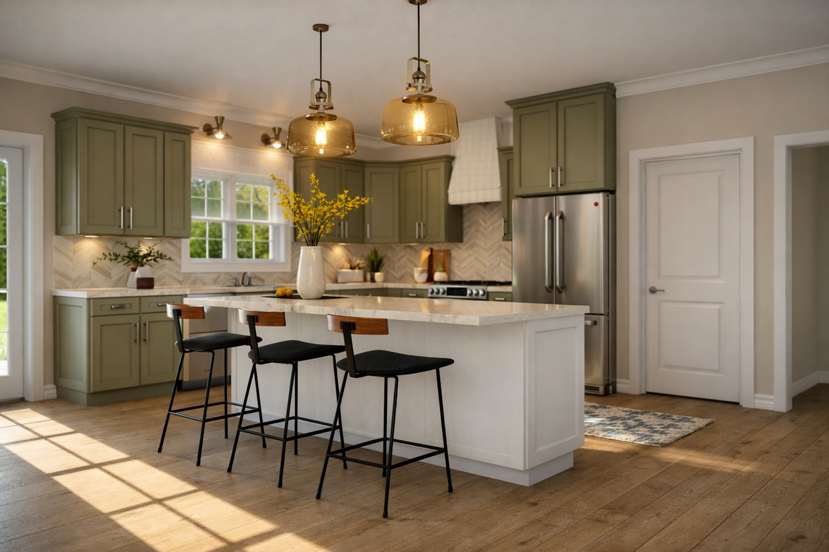AN7899-A Modern Farmhouse Kitchen, 3 Bedrooms, 2 Bathrooms | Harris 2 