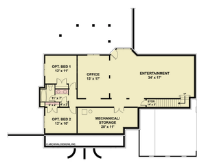 Harthaven Place House Plan - Archival Designs House Plans, floor plan