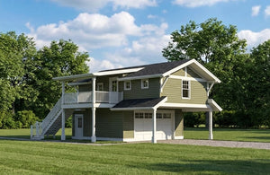 I7964-A Garage Apartment House, 1 Bedroom, 1 Bathroom | The Haverton Bridge 3670 Exterior