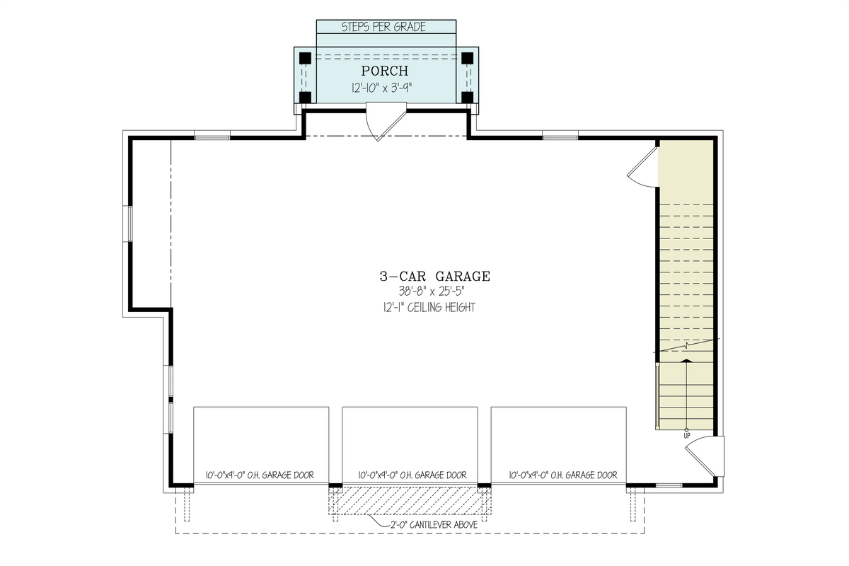 Hazel Garage Plan - Archival Designs House Plans, floor plan