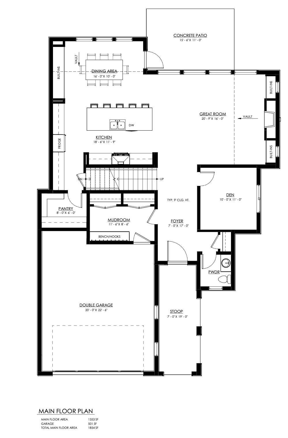 Hazelwood Main Floor Plan