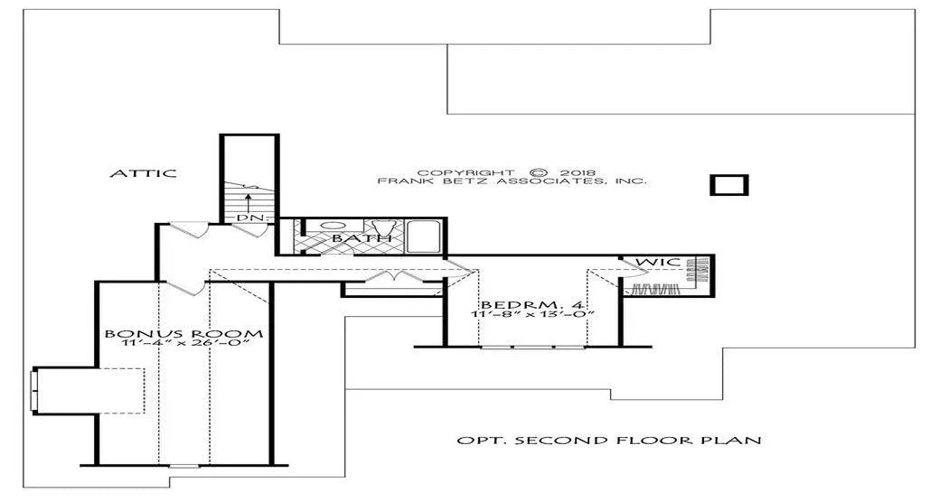 Hemlock Falls - Archival Designs House Plans, floor plan