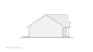 A8327-A Traditional Duplex House, 4 Bedrooms, 2 Bathrooms | Holden House Plan Left Elevation