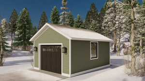 AO8479-A Detached Garage | Holmer Garage Plan Exterior-2
