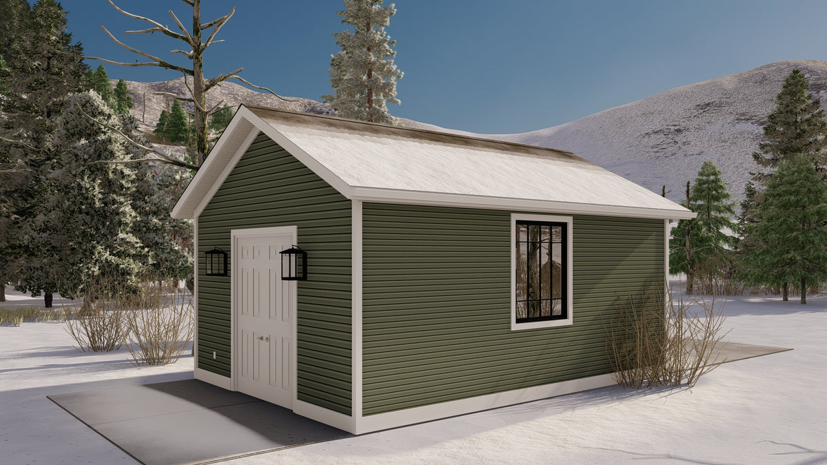 AO8479-A Detached Garage | Holmer Garage Plan Exterior-4