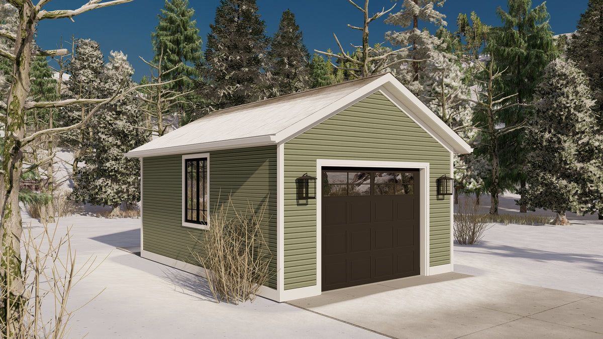 AO8479-A Detached Garage | Holmer Garage Plan Exterior-5