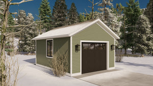 AO8479-A Detached Garage | Holmer Garage Plan Exterior-5