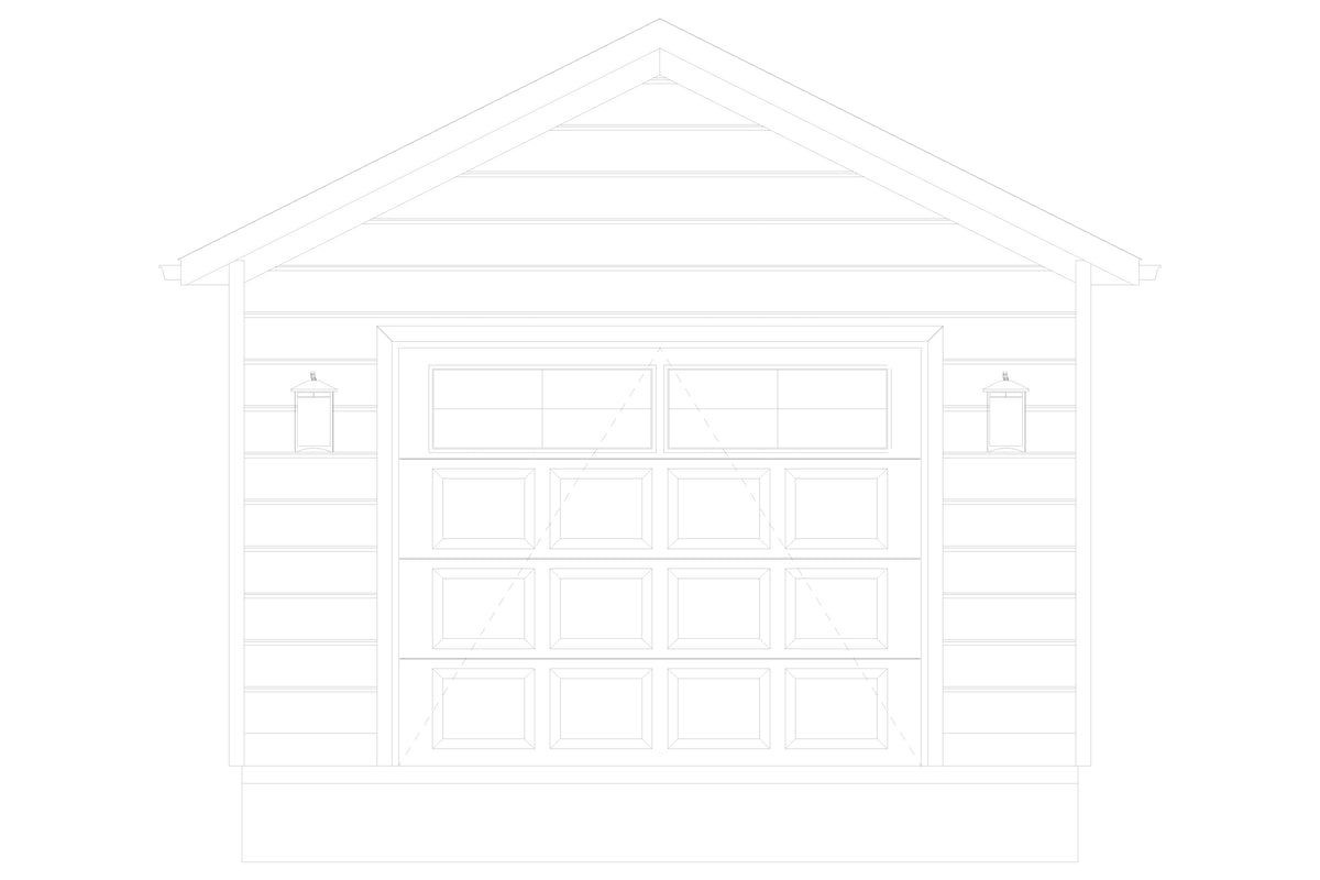 AO8479-A Detached Garage | Holmer Garage Plan Front Elevation