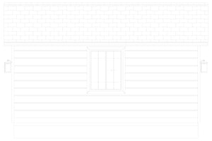 AO8479-A Detached Garage | Holmer Garage Plan Left Elevation
